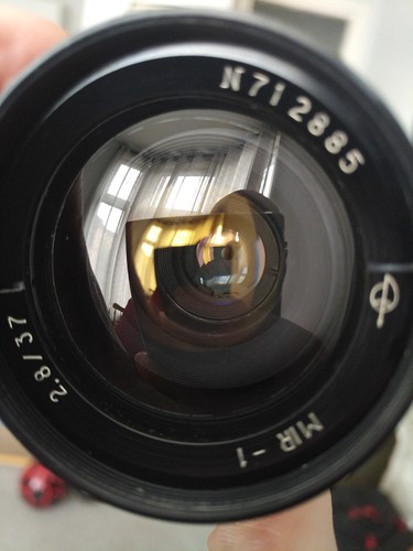 Mir-1 37mm f2.8 M42 (con tapa trasera y filtro delantero) 1971 Gran Premio de Bruselas 1958 - Imagen 9 de 15