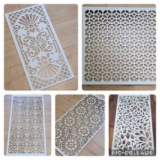 Fleur-Du-Lis Lily Decorative Screen Radiator Cover Panel MDF French Style 0129