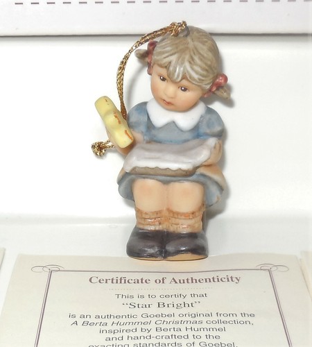 STUDIO GOEBEL BERTA HUMMEL MINATURE CHRISTMAS ORNAMENTS FIGURINE SET # 96047 LOT - Picture 3 of 10