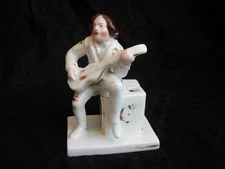 ANTIQUE FRENCH OLD PARIS PORCELAIN INKWELL,19th CENTURY.