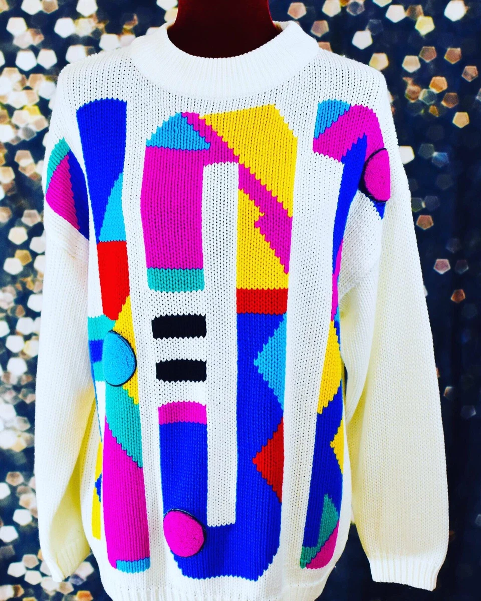 Colorful top 80s sweaters
