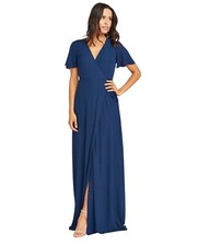 Show Me Your Mumu Noelle Wrap Dress Women’s Size S Navy