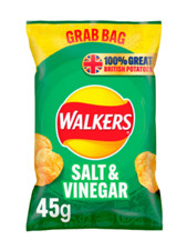 Walkers Crisps Grab Bag 3 Flavours 45g x 32 - FULL BOX BULK BUY FREE DELIVERY