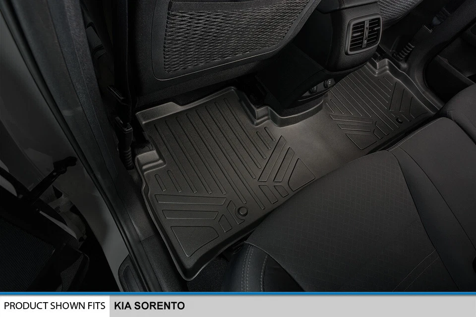 SMARTLINER Custom Fit Floor Mats 2 Row Liner Set OEM TPE 2016-2020 Kia Sorento Foto 4 de 4