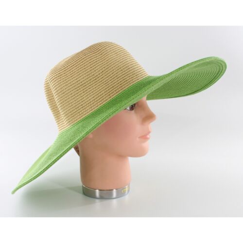August Hat Company Green Brim Summer Floppy Hat #HT116 - Picture 1 of 3