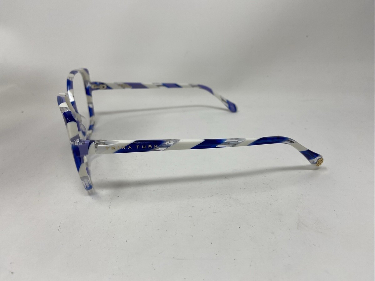 TRIAN TURK EYEWEAR STRPIE STRI LIPARI 56-15-140 BLUE WHITE  display picture 2