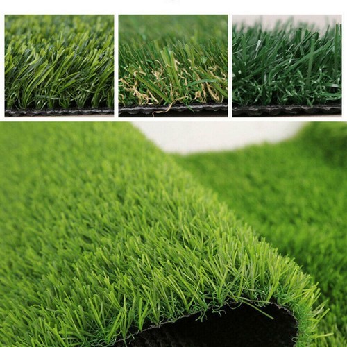 Artificial Grass Carpet Green Fake Synthetic Garden Mat Turf Lawn . R5G0 - Picture 3 of 14