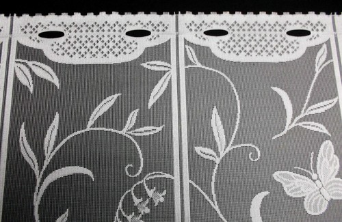 Scheibengardinen Schmetterlinge 180 cm breit x 60 cm hoch Bistro Kurzgardine - Bild 5 von 5