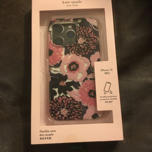 Coque flexible Kate Spade iPhone 13 Pro Floral Jewled Dalia Neuf Coque Ouverte - Photo 1 sur 5