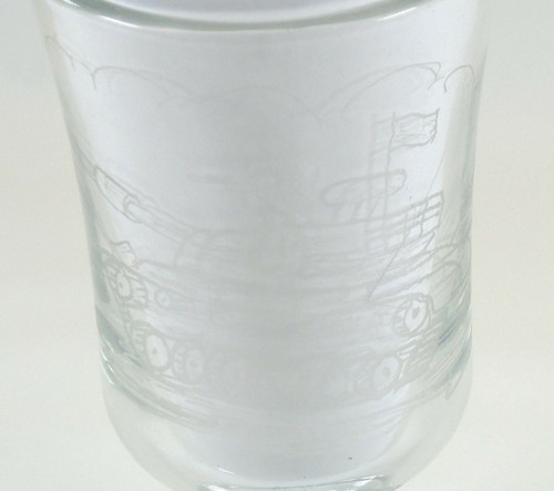 1994 Fuß irisches Kaffeeglas ÄTZT MIT ABRAMS TANK Militär Barware M1A1 sc - Bild 6 von 7