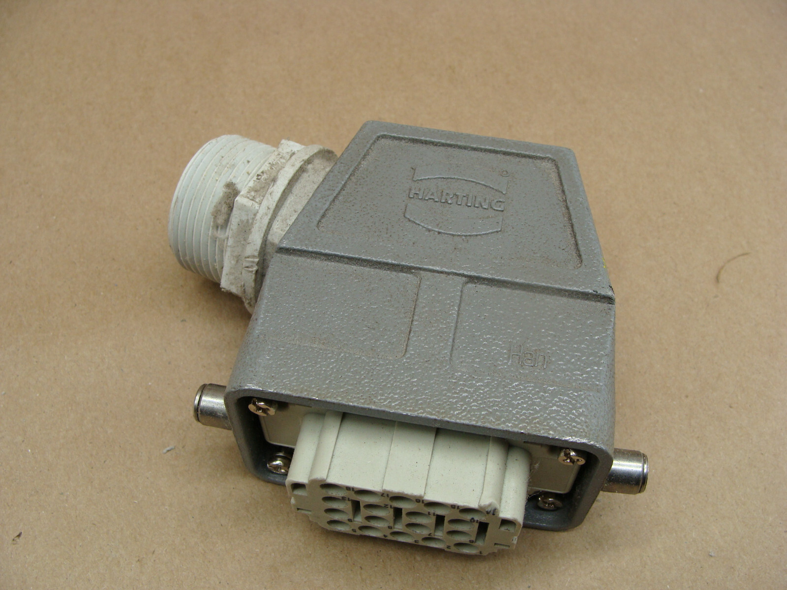 LOT OF 2 HARTING CONNECTORS PCGF 20 FEMALE 18 PIN eBay