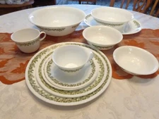 Corelle Green Spring Blossom Green Crazy Daisy Dinnerware - by the piece