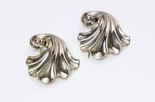 TRIFARI Sterling Silver Swirl Clips