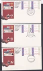 AUSTRALIA,FRAMA BARRED EDGED FDC,22 FEB 1984,SET OF 7, $9.99 & 1c,RARELY SEEN,