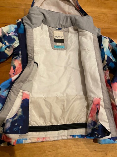 Roxy Galaxy Snow Jacket Kids Girls Watercolour Winter Coat Size XL (16) - Picture 5 of 6