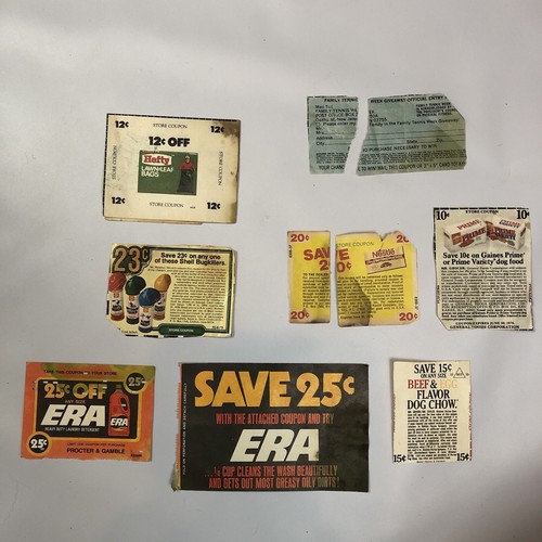 Lot Of 7 VTG Vintage Store Grocery Food Coupons 1 Rebate 1975 1976 Era Lot Of 7 VTG Vintage Store Grocery Food Coupons 1 Rebate 1975 1976 Era