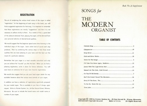 Songs For The Modern Organist Book 3 Supplement Sheet Music Book a1 - Picture 2 of 4