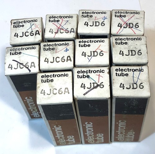 11 RCA Penncrest 4JD6 4JC6 Electron Vacuum Radio Amplifier Tubes in Boxes T168