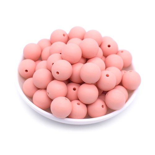 20pcs Round Loose SiliconeBead 15mm DIY Necklace Gift Bracelet Jewelry Making - Picture 19 of 32