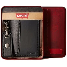 Levi's Men's Rfid Blocking Credit Card ID Chain Trifold Wallet