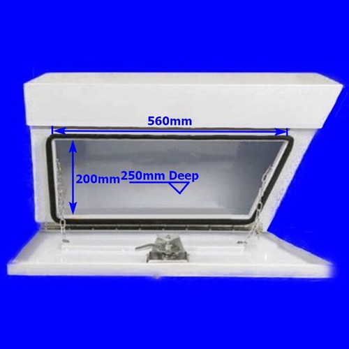 Millers Falls Under Tray Steel Tool / Storage Box White Right Side - Picture 6 of 12