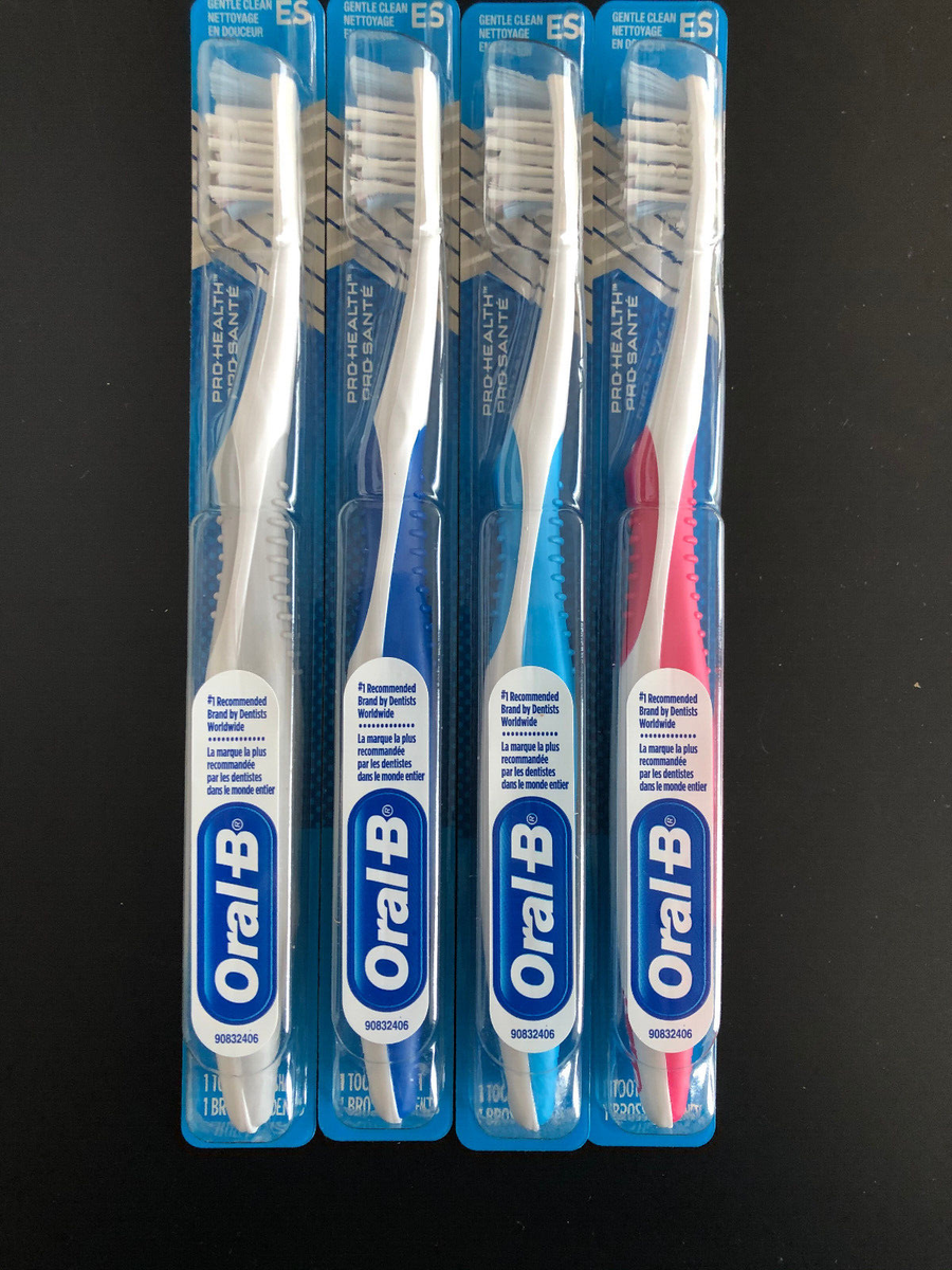 4 Pack Oral-B Cross Action Gentle Clean Pro-Sante Extra SOFT