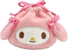 Sanrio Character My Melody Round Drawstring Bag Pouch New Japan