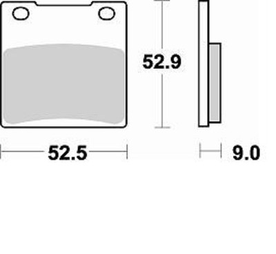 BRAKING BRAKE PADS POST. FOR SUZUKI GSX HAYABUSA 1300 2002 BRAKE PADS REAR