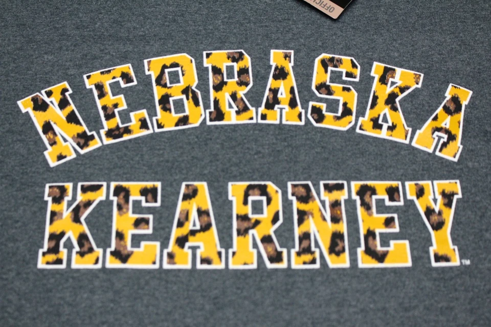 NEBRASKA KEARNEY LOPERS - GRAY CHEETAH PRINT - LONG SLEEVE SMALL SIZE T SHIRT!  - Image 3 of 4