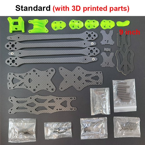 RC Rahmen Kit 8 Zoll 362 mm 9 Zoll 390 mm Kohlefaser Quadcopter 5 mm Arm - Bild 10 von 10