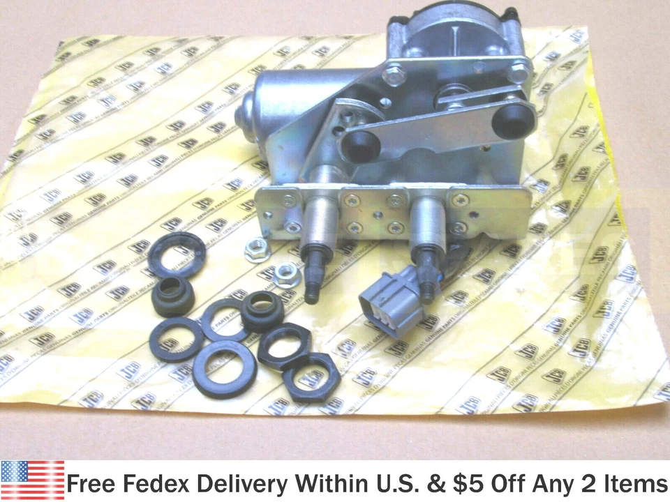 PIEZAS JCB - MOTOR LIMPIAPARABRISAS DELANTERO JCB ORIGINAL 12V (N.º DE PIEZA 334/G7574 714/40147) Foto 3 de 3