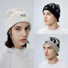 Winter Fleece Lined Beanie Knitted Hats Soft Thermal Stocking Skull Caps Outdoor