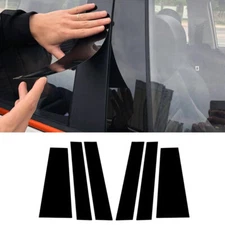 For Toyota Sienna 2021-2025 Pillar Posts Door Window Trims Cover Decal 6pcs Set