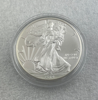 2014 American Eagle 1oz 999 Silver Walking Liberty $1 Coin in
