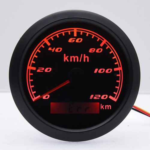 85mm GPS Tacho Tachometer Kilometerzähler für Auto Motorrad Boot 0-120km/h - Picture 13 of 19