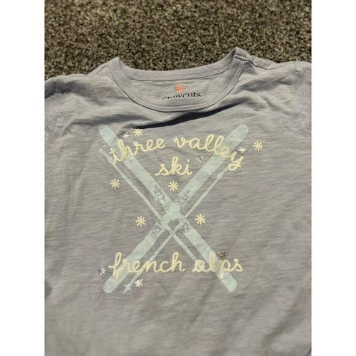 Crewcuts size 10/12 shirt snowflake ski - Picture 2 of 3