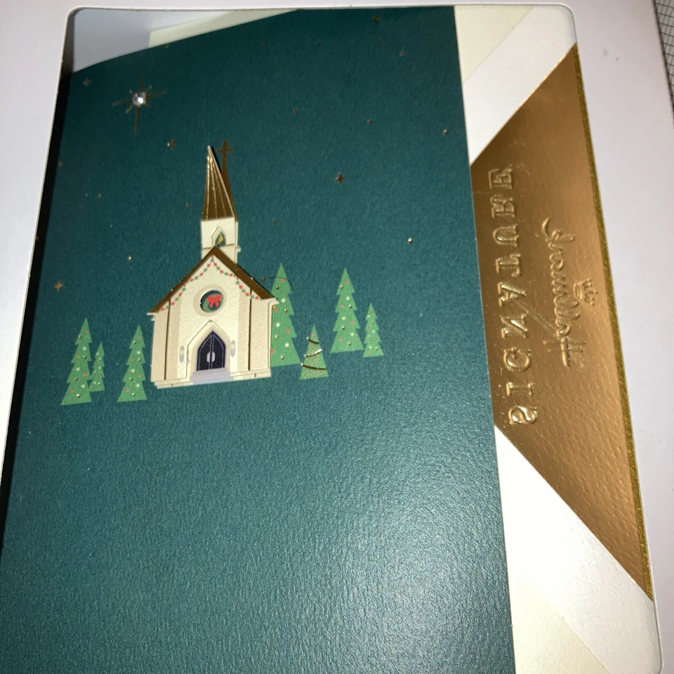 24 Cards Hallmark Signature Christmas Cards, Church - Image 2 of 4