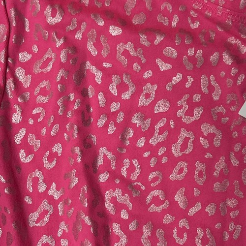 ID Ideology Girls' Size XL Cheetah Bling Long-Sleeve Active Top T-shirt Fuchsia - Picture 4 of 7