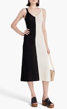 ZIMMERMANN Clover Two-tone crochet cotton midi dress size one