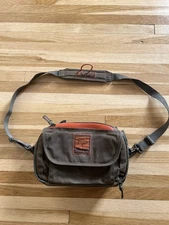 Fishpond Blue River Chest/Lumbar Pack Khaki/Sage, Waxed Canvas