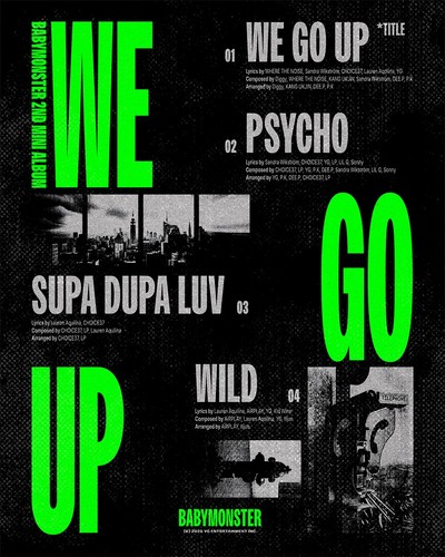 BABYMONSTER WE GO UP 2nd Mini Album PATTERN Ver./CD+Photo Book+3 Card+Poster+etc - Imagen 3 de 11