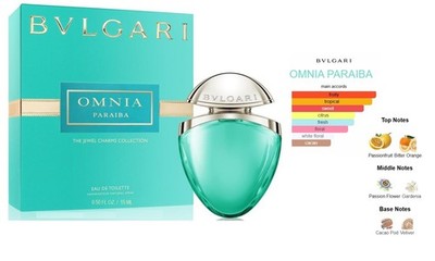 Bvlgari Omnia PARAIBA Eau de Toilette Spray 0.50 OZ NIB Rare & HTF Women''s Scent