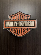 Vintage Harley Davidson Bar and Shield Shaped Belt Buckle Fits 1.5in Belt. USED.