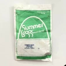 Summer L'Eggs Pantyhose PINK MIST Color Size B Vintage 1990s leggs