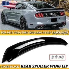 Rear Trunk Spoiler Wing For 2015-2023 Ford Mustang Glossy Black Track Pack Gt350