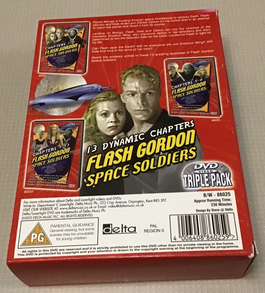 Flash Gordon - Space Soldiers - Original 1936 Serial Box Set - VGC - Image 2 of 4