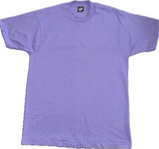 Vintage NOS Blank XL Lavender Screen Stars Best, Single Stitch Made in USA.