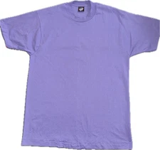 Vintage  NOS Blank XL Lavender Screen Stars Best,  Single Stitch Made in USA.