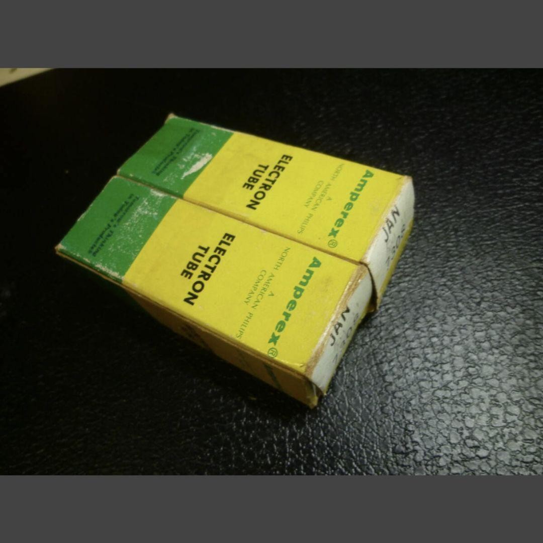 Amperex JAN-7308/E188CCーSQ GOLD PIN/6DJ8 Amperex JAN-7308 E188CC SQ Gold Pin Vacuum Tubes 6DJ8