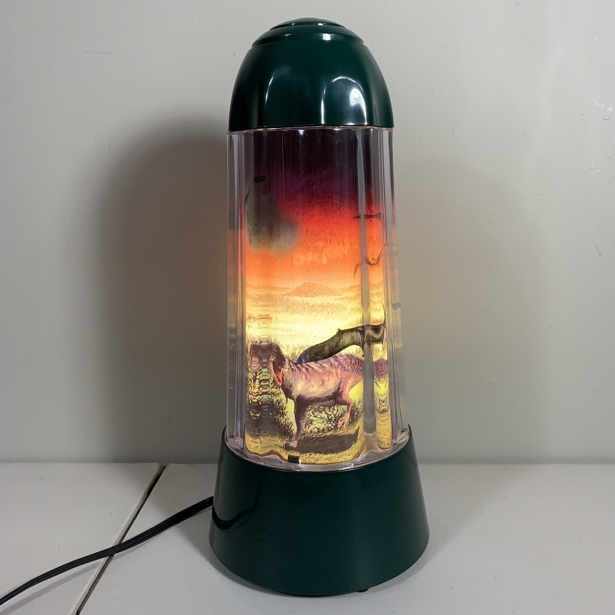 Vintage Dinosaur 1994 Rabbit Tanaka Rotating Spencers Lamp Tested